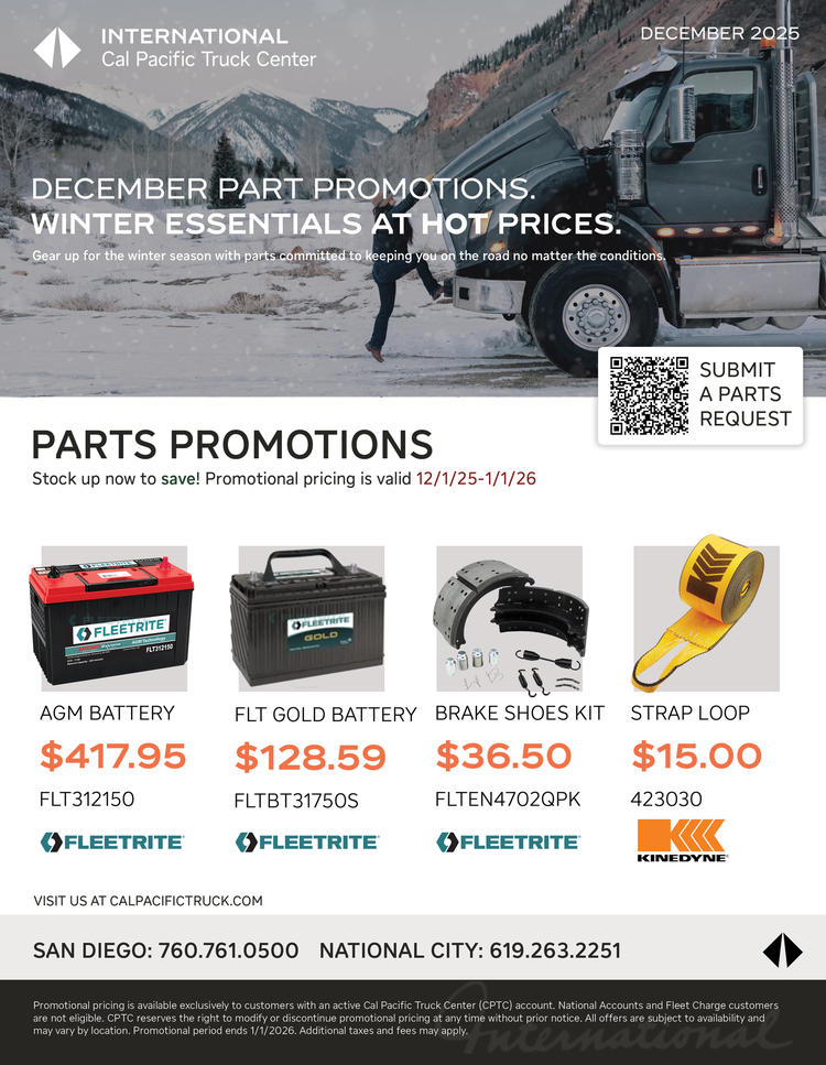 October truck parts sale
